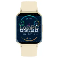 Smartwatch COOL Cascais Silicone Champagne (Amoled, Calls, Health, Sport) — imagem 3