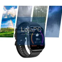 Smartwatch COOL Delta Silicone Black (Amoled, Calls, Health, Sport) — imagem 3