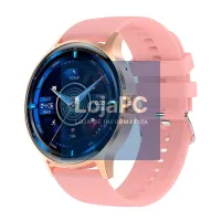 Smartwatch COOL Iris Silicone Pink (AMOLED, Calls, Health, Sport) — imagem 1