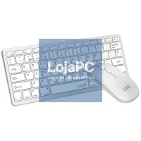 Spanish Bluetooth Keyboard PC Kit Keyboard + Mouse COOL Mobility White — imagem 1