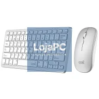 Spanish Bluetooth Keyboard PC Kit Keyboard + Mouse COOL Mobility White — imagem 3