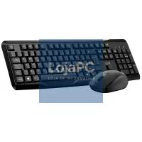 Spanish Wireless PC Keyboard Kit + Mouse COOL Enter Black — imagem 1