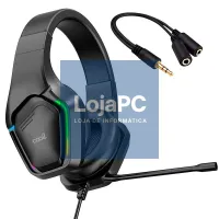 Stereo Gaming Headphones COOL Exodus RGB Lighting + Adapt. 3.5mm audio included — imagem 3