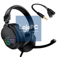 Stereo Gaming Headphones COOL Nitro RGB Lighting + Adapt. 3.5mm audio included — imagem 2