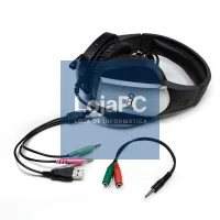Stereo PC / PS4 / PS5 / Xbox Gaming Headphones COOL Bremen Lighting + Adapt. Audio — imagem 2