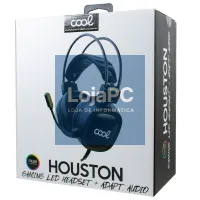 Stereo PC / PS4 / PS5 / Xbox Gaming Headphones COOL Houston Lighting + Adapt. Audio — imagem 3