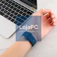 Strap COOL for Apple Watch Series 1 / 2 / 3 / 4 / 5 / 6 / 7 / 8 / 9 / SE (42 / 44 / 45 mm) Blue Rubber — imagem 4