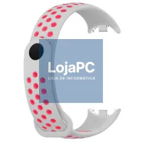 Strap COOL for Xiaomi Smart Band 8 / 9 / 10 Sport Pink-White — imagem 4
