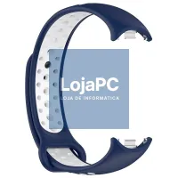 Strap COOL for Xiaomi Smart Band Band 8 / 9 / 10 Sport Navy-White — imagem 2