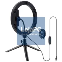 Tabletop Support (50 cm) LED Light Ring COOL + Bluetooth Remote — imagem 4