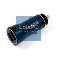 Universal Car Charger Dual Usb Input COOL Black 2.4 Amp — imagem 2