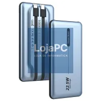 Universal External Battery Power Bank 10,000 mAh + PD 22.5W (2 connections) Blue — imagem 1