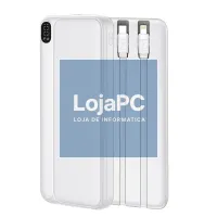 Universal External Battery Power Bank 10.000 mAh (Type-C / Lightning) COOL Grip White — imagem 2