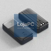 Universal External Battery Power Bank Fast Charging 22.5W 30,000 mAh (Tipo-C / Lightning) COOL Black — imagem 3