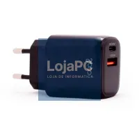 Universal Fast Charger (PD) Network Charger Dual Type-C / USB COOL (20W) Black — imagem 1