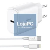 Universal Fast Charger Network Charger (PD) Type-C COOL (25W) White + Type-C to Lightning Cable — imagem 4