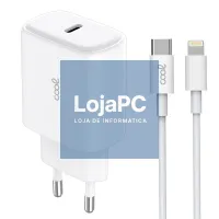 Universal Fast Charger Network Charger (PD) Type-C COOL (25W) White + Type-C to Lightning Cable — imagem 3