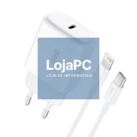 Universal Fast Charger Network Charger (PD) Type-C COOL (25W) White + Type-C to Lightning Cable — imagem 2