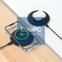 Universal Qi Wireless Smartphone Charger Dock Base COOL Black — imagem 3