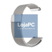 Universal Strap 20mm Amazfit Bip / GTS / Bip Lite / Huawei / Samsung / COOL Metal Silver — imagem 1