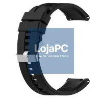Universal Strap 20mm Amazfit Bip / GTS / Bip Lite / Huawei / Samsung / COOL Rubber Black — imagem 3