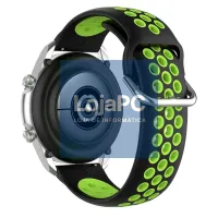 Universal Strap 20mm Amazfit Bip / GTS / Bip Lite / Huawei / Samsung / COOL Rubber Black-Green — imagem 4