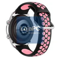 Universal Strap 20mm Amazfit Bip / GTS / Bip Lite / Huawei / Samsung / COOL Rubber Black-Pink — imagem 4