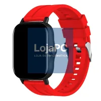 Universal Strap 20mm Amazfit Bip / GTS / Bip Lite / Huawei / Samsung / COOL Rubber Red — imagem 2