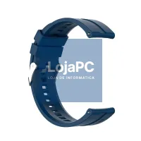 Universal Strap 22mm Amazfit GTR / Stratos / Huawei / Samsung / COOL Blue Rubber — imagem 4