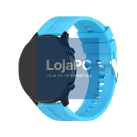 Universal Strap 22mm Amazfit GTR / Stratos / Huawei / Samsung / COOL Light Blue Rubber — imagem 2