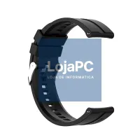 Universal Strap 22mm Amazfit GTR / Stratos / Huawei / Samsung / COOL Rubber Black — imagem 4