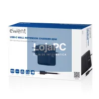 EWENT Carregador USB-CPD 65W + Porta USB-A — imagem 2