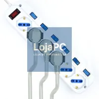 EWENT EW3932-5m Extensão 6 Tomadas / 6 interruptor 5m — imagem 2