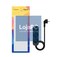 Nanocable Extensão eléctrica 3 Tomadas 1.4 m Preto — imagem 3