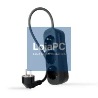 Nanocable Extensão eléctrica 3 Tomadas 1.4 m Preto — imagem 1