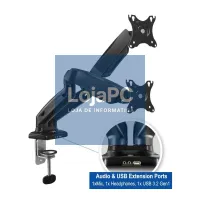 EWENT EW1516 Sop.TV Mesa Gas 2 Moni.27-34" USB-Mic — imagem 3