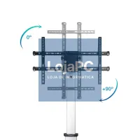 Tooq FS1886M-B Suporte de chão rodas Hera 37"-86" — imagem 3
