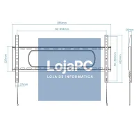 Tooq LP1090F-B Suporte de parede ecrãs 43"-90" — imagem 3