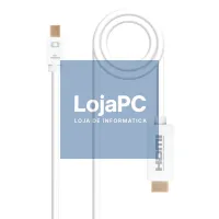 Nanocable Cabo Conversor Mini DP/ HDMI 2 M Branco — imagem 1