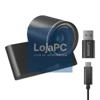 Lenovo WebCam 8 MP 4K Ultra HD USB-C Preta — imagem 2