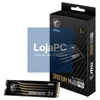 MSI SSD Spatium M480 Pro 2Tb PCIe 4.0 NVMe 7400Mbs — imagem 1