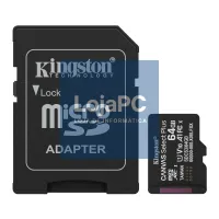 Kingston SDCS3/64GB microSDXC Gen3 100MB/s A1 — imagem 1