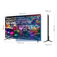 LG 75UA75006LA TV 75" UHD 4K AI STV USB HDMI Bt — imagem 2
