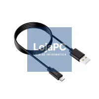 Cable USB Compatible COOL Universal TIPO-C (3 metros) Negro 2.4 Amp — imagem 2