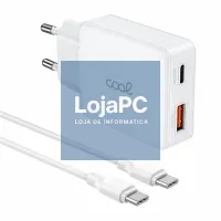 Cargador Red Universal Ultra Fast PD Tipo-C + USB COOL (65W + Cable Tipo-C) GaN Blanco — imagem 1