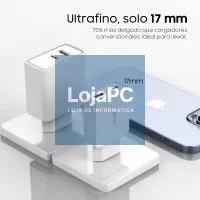 Cargador Red Universal Ultra Fast PD Tipo-C + USB COOL (65W + Cable Tipo-C) GaN Blanco — imagem 2