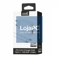 Cargador Red Universal Ultra Fast PD Tipo-C + USB COOL (65W + Cable Tipo-C) GaN Blanco — imagem 3