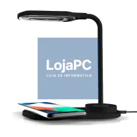 Lámpara LED + Base Carga Inalámbrica Qi COOL Negro — imagem 4