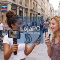 Micrófono Inalámbrico COOL (Pack 2 uds + Adapt. TIPO-C) Universal — imagem 2