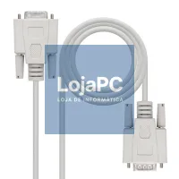Nanocable Cabo Serie RS232, DB9 M-H, Beige, 1.8m — imagem 1